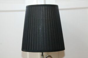 Trumpet lamp floor lamp silver black 100% sustainable unique